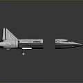 Detailed Space Shuttle Model With Separated Components And Spacecraft Design