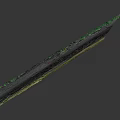 Cracked Gray Asphalt Road Surface With Green Vegetation On Edges