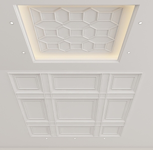 European-style ceiling 3d model