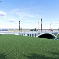bridge landscape bridge small bridge 3d model