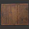 Vintage Handcrafted Wooden Storage Box With Lid And Natural Wood Grain