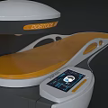 Modern Innovative Medical Device With Ergonomic Design Streamlined Structure And Transparent Control Panel 3d model