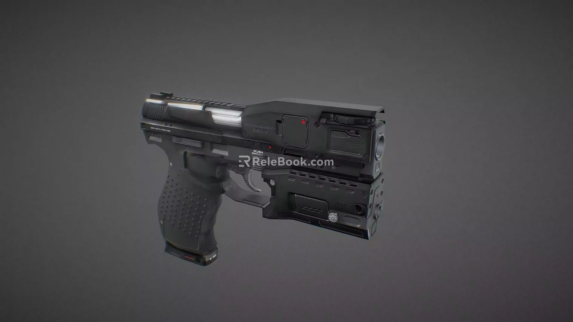 Weapon Sci-Fi Pistol 3d model