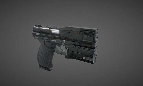 Weapon Sci-Fi Pistol 3d model