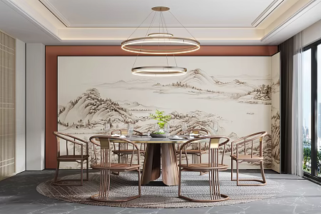 New Chinese Restaurant 3d model