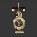 Floor Clock Big Clock Retro Clock Retro Clock Retro Clock Large Clock Pendulum Furnishings 3d model