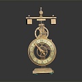 Floor Clock Big Clock Retro Clock Retro Clock Retro Clock Large Clock Pendulum Furnishings Furnishings 3d model