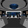 Modern Control Room With Multiple Monitoring Screens Control Desks China Map Display And Working Staff