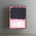 Modern abstract painting simple red study abstract decorative painting 3d model