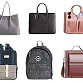 Assorted Fashion Bags Collection Featuring Tote Backpack Briefcase And Crossbody Styles In Multiple Colors