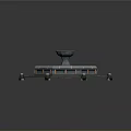 Octagonal Fountain Design With Blue Water Basin And Stone Decorative Platform