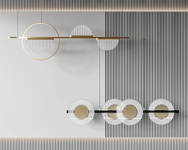 Light Luxury Chandelier Dining Table Long Chandelier 3d model