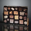 Assorted Chocolate Gift Box With Various Shapes Flavors And Decorative Toppings