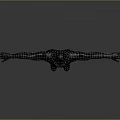 Spider Man Costume Figure With Arms Outstretched Black And Silver Web Pattern On Gray Background