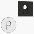 Modern Minimalist Wall Lamps With Black And White Bases And Gold Accents