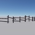 Modern Railing 3d model