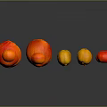 Pile of Fresh Red and Orange Citrus Fruits Including Oranges and Tangerines on Dark Surface