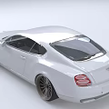 White Luxury Sports Coupe With Two Doors Large Alloy Wheels And Aerodynamic Design