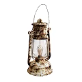 Table lamp miner's lamp miner's lamp kerosene lamp portable lamp 3d model