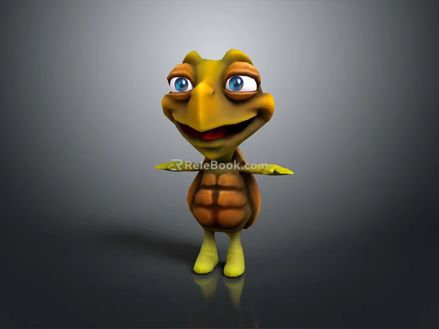 Turtle Cartoon Turtle Snapping Turtle Chickbill Turtle Reptile Cold Blooded Animal Reptile Class 3d model