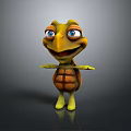 Turtle Cartoon Turtle Snapping Turtle Chickbill Turtle Reptile Cold Blooded Animal Reptile Class 3d model