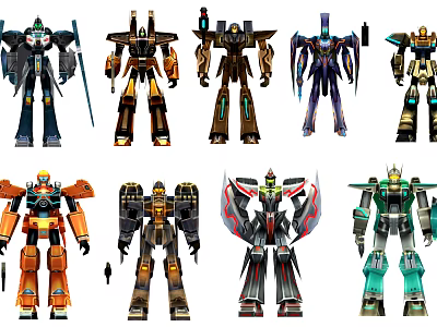 Modern Robots 3d model