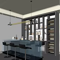 Bar Counter 3d model