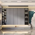TV background wall 3d model