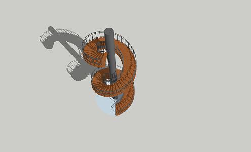 modern revolving staircase building revolving staircase 3d model