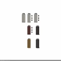 Plants in Multicolored Cylindrical Vases with Transparent Tops Square Bases and 40 Logos