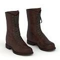 Classic Brown Leather Lace Up Boots With Stylish Design And Comfortable Fit