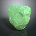 Natural Green Wood Stone Raw Material With Rough Surface Texture And Organic Shape