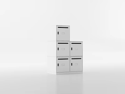 Modern White Entryway Cabinet And Side Cabinet With Storage Doors And Minimalist Design 3d model