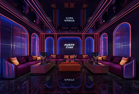 Modern KTV Box 3d model