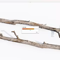 Natural Dry Wood Branches With Rough Texture For Stone And Wood Art