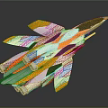 Yellow White Gray Streamlined Model Aircraft With Twin Engines And Sleek Aerodynamic Design
