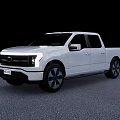 White Electric Pickup Truck With Modern Sleek Exterior And Black Alloy Wheels
