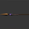 Decorative Brown Bow Design With Green Accents And Golden Arrow Purple Fletching