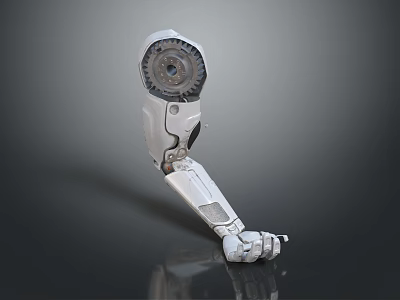 Advanced Mechanical Prosthetic Limb Featuring Precision Robotic Joints And Metallic Structure 3d model
