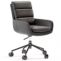 Modern Office Desk And Chair Set With Adjustable Rolling Seats In Multiple Colors
