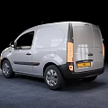 Silver Mercedes Compact Van With Modern Exterior Design And Front View 3d model