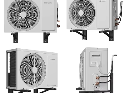 Chigo Air Conditioner Fan Units From Various Angles 3d model
