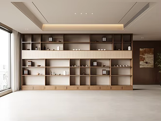 Middle-style decorative cabinet 3d model