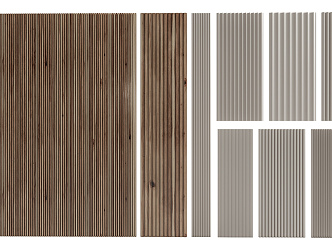 Modern wall board Great Wall board Corrugated board 3d model