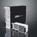 DZANK PLUS Computer Device Featuring Control Panel Display Screen Buttons And Colored Ports