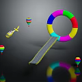 Colorful Ring Slide Playground Equipment Featuring Hot Air Balloons And Toy Helicopter