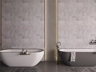 Modern Bathtub Combo 3d model