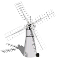 Modern Windmill Dutch Car 3d model