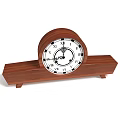 Wooden Table Clock with Roman Numerals Classic Design Home Desktop Decoration
