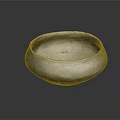 Rustic Gray Ceramic Bowl With Rough Texture For Home Furniture Decor